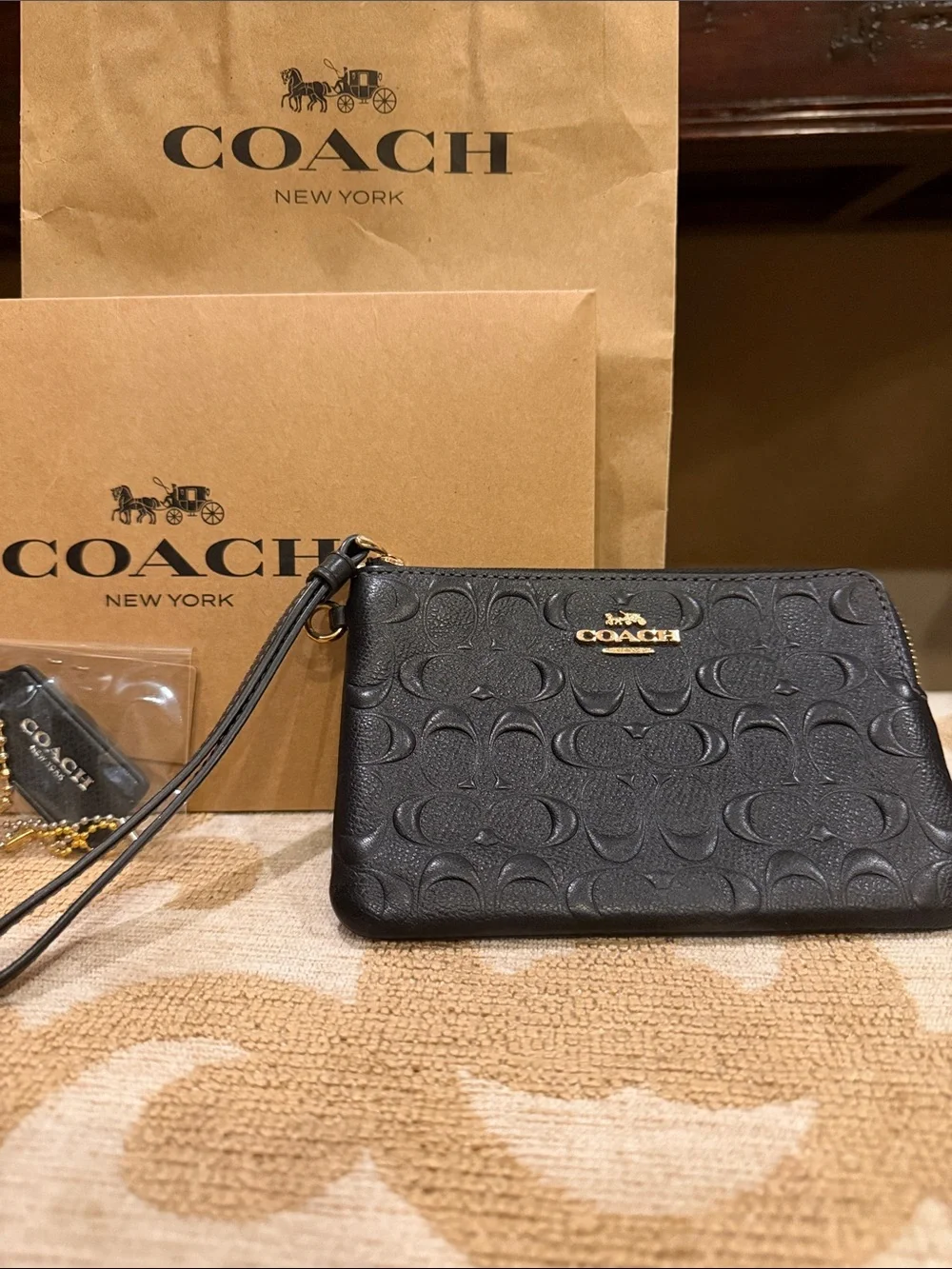 Coach compact wristlet